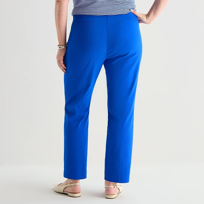 Liz Claiborne Lisa Womens Plus Straight Pull-On Pant