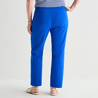 Liz Claiborne Lisa Womens Plus Straight Pull-On Pant