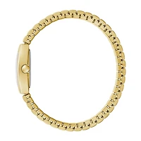 Caravelle Designed By Bulova Womens Gold Tone Stainless Steel Expansion Watch 44l261