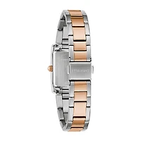 Caravelle Designed By Bulova Womens Two Tone Stainless Steel Bracelet Watch 45l187