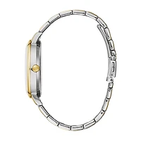 Caravelle Designed By Bulova Mens Two Tone Stainless Steel Bracelet Watch 45a149
