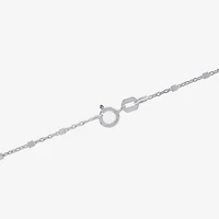 Silver Treasures Made In Italy Womens Sterling Silver 18 Inch Cable Chain Necklace
