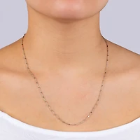 Silver Treasures Made In Italy Womens Sterling Silver 18 Inch Cable Chain Necklace