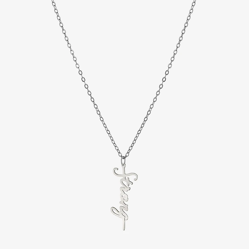 Silver Treasures Strong Womens Sterling Silver 16 Inch Pendant Necklace