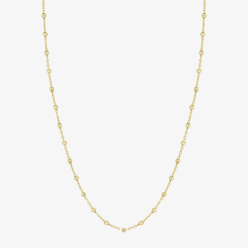 Womens 14K Gold 17 Inch Pendant Necklace