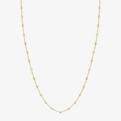 Womens 14K Gold 17 Inch Pendant Necklace