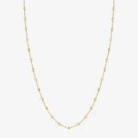 Womens 14K Gold 17 Inch Pendant Necklace