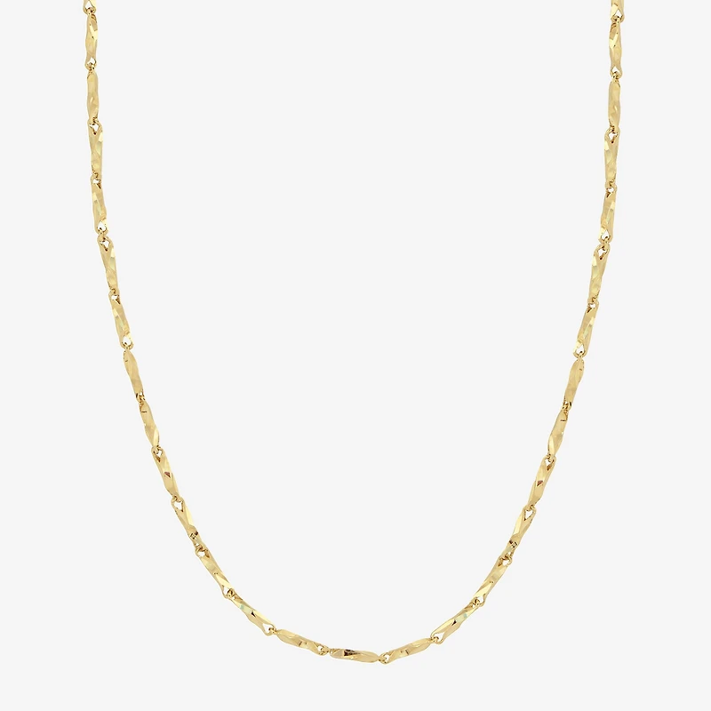 Womens 14K Gold 16 Inch Fashion Chain Necklace