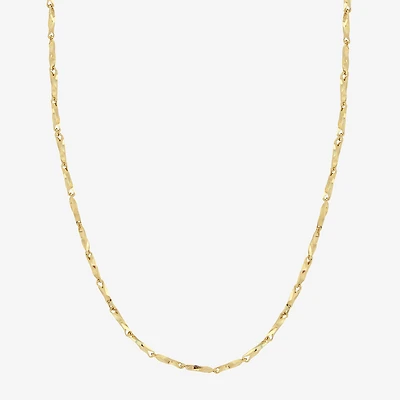 Womens 14K Gold 16 Inch Fashion Chain Necklace