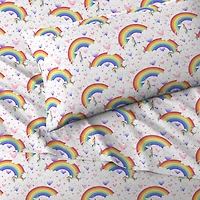 Dream Factory Unicorn Rainbow Sheet Set