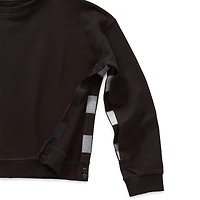 Slick Chicks Womens Adaptive Long Sleeve Crew Neck Sweat Shirt