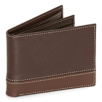 Stafford Pebble Mens Extra Capacity Bifold Wallet
