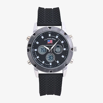 U.S. Polo Assn. Mens Black Strap Watch Us9799jc