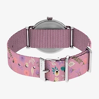 Timex Timex Peanuts Weekender 38mm Watch - Pink Strap  White Dial Silver-Tone Case Peanuts Womens Multicolor Strap Watch Tw2v77800jt