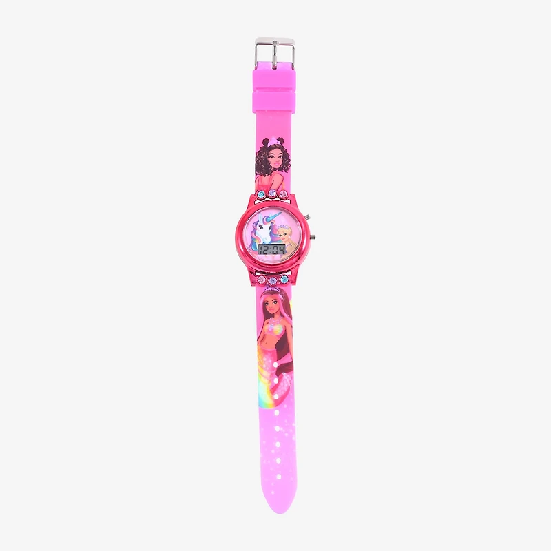 Barbie Girls Digital Multicolor Strap Watch Bdt4102jc