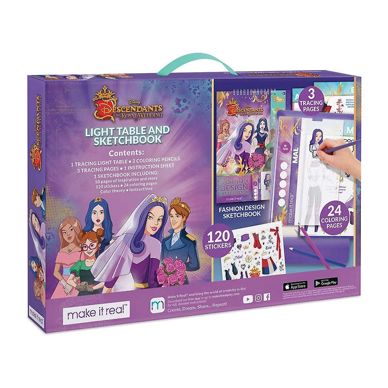 Disney Collection Descendants Royal Wedding: Light Table & Sketchbook