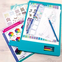 Make It Real Fashion Design Tracing Light Table 8-pc. Coloring Set