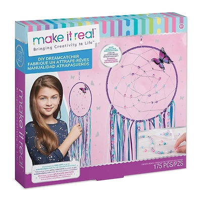 Make It Real DIY Dreamcatcher - Purple Pink Blue Butterfly
