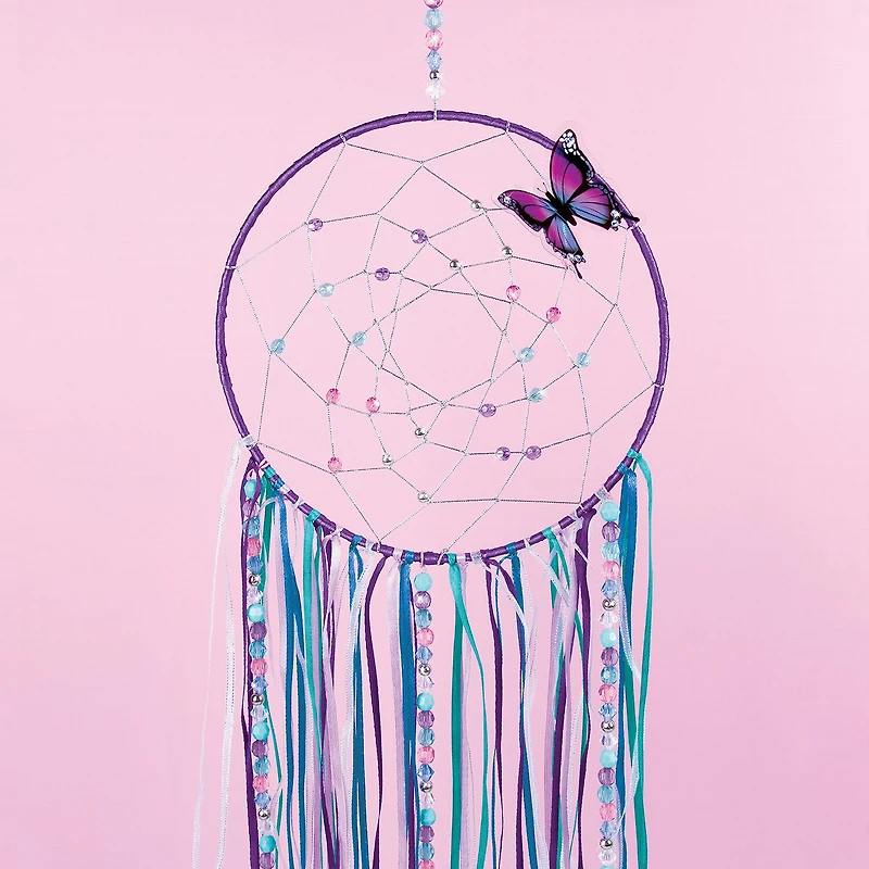 Make It Real DIY Dreamcatcher - Purple Pink Blue Butterfly