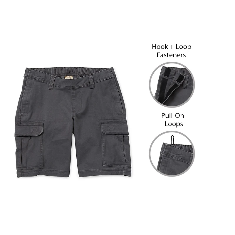 St. John's Bay Mens 10" Adaptive Stretch Fabric Easy-on + Easy-off Seated Wear Cargo Short