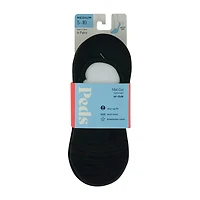 Peds Mid Cut Womens Breathable Multi-Pack 6 Pair Liner Socks
