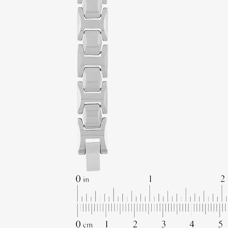 Mens Tungsten Carbide Link Bracelet
