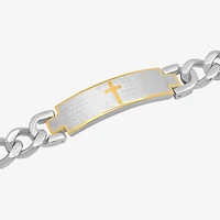 Mens Stainless Steel ID Bracelet