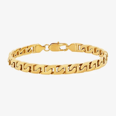 Mens Stainless Steel 8 3/4 Inch Link Bracelet