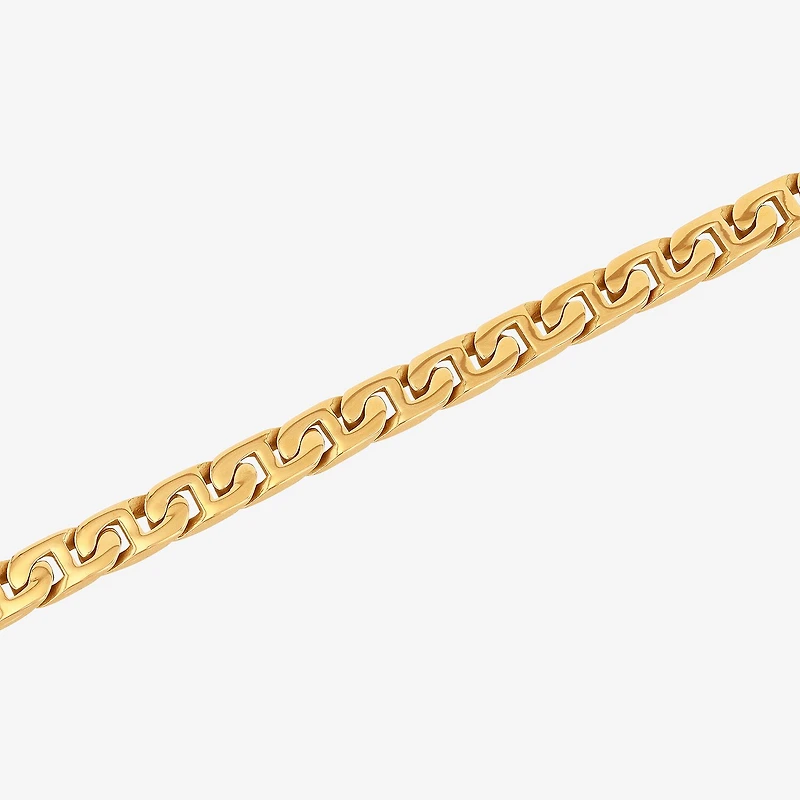 Mens Stainless Steel 8 3/4 Inch Link Bracelet