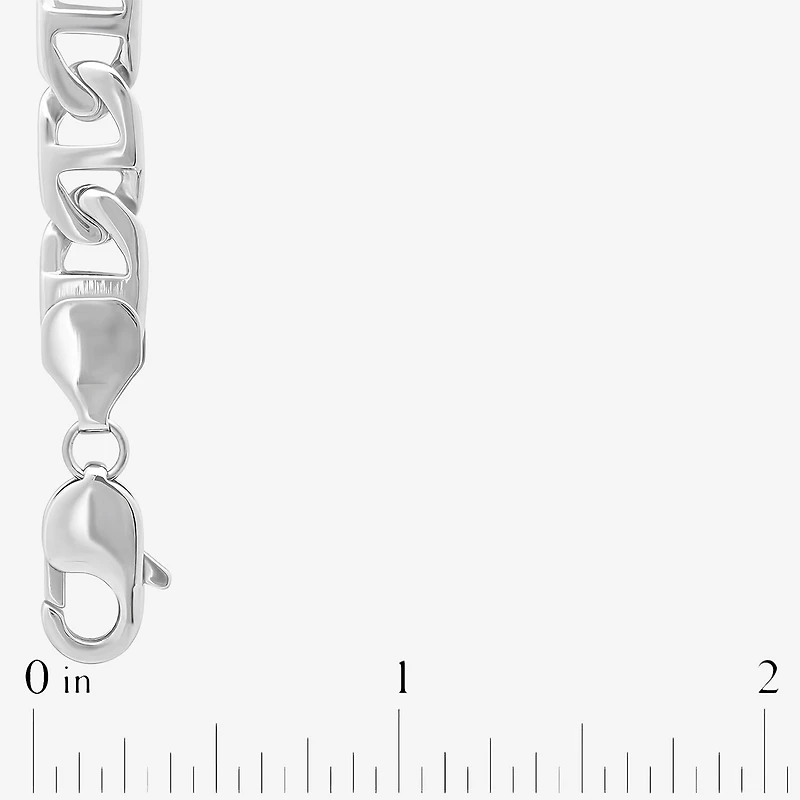 Mens Stainless Steel 8 3/4 Inch Link Bracelet