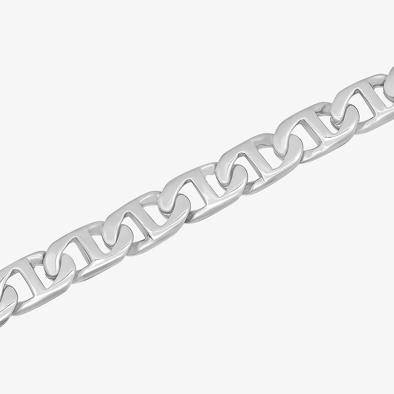 Mens Stainless Steel 8 3/4 Inch Link Bracelet