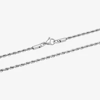 Mens Rope Stainless Steel Chain Necklace