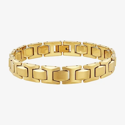 Mens Tungsten Solid Link Bracelet