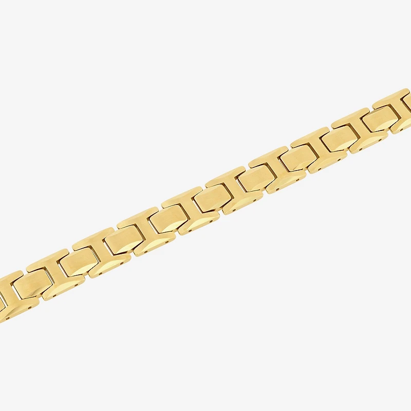 Mens Tungsten Solid Link Bracelet