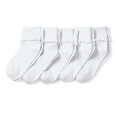 Thereabouts Little & Big Kid Girls 5 Pair Turncuff Socks