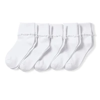 Thereabouts Little & Big Kid Girls 5 Pair Turncuff Socks