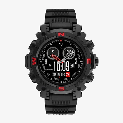 Armitron Connect Unisex Adult Chronograph Black Smart Watch 42-1019bkbk