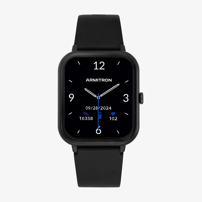 Armitron Connect Unisex Adult Chronograph Black Smart Watch 42-1017dgbk