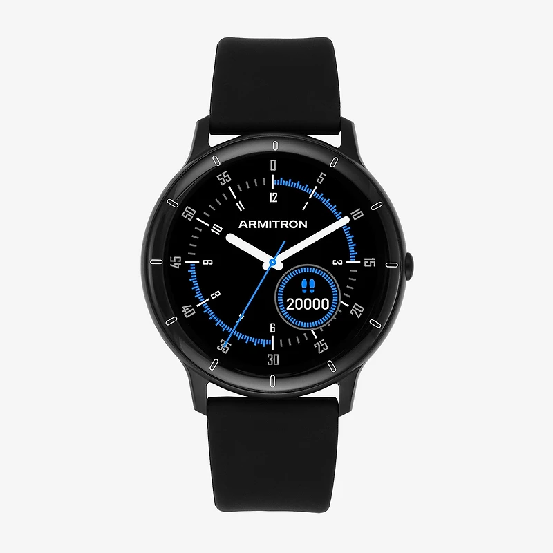 Armitron Connect Unisex Adult Chronograph Black Smart Watch 42-1021bkbk