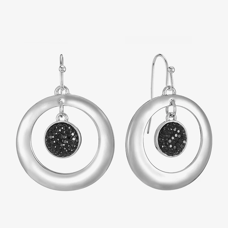 Mixit Womens Round Drop Earrings