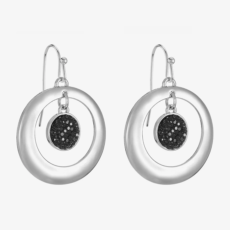 Mixit Womens Round Drop Earrings