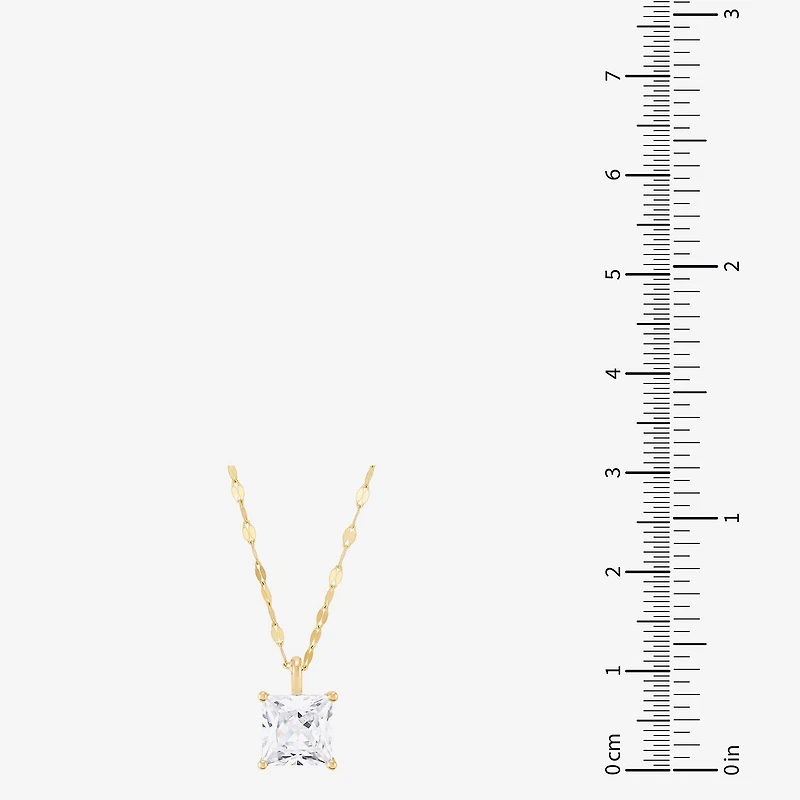 H-I / Si1-Si2) Womens 2 CT. Lab Grown White Diamond 14K Gold 18 Inch Pendant Necklace