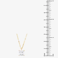 H-I / Si1-Si2) Womens 2 CT. Lab Grown White Diamond 14K Gold 18 Inch Pendant Necklace