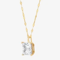 H-I / Si1-Si2) Womens 2 CT. Lab Grown White Diamond 14K Gold 18 Inch Pendant Necklace