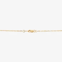 (H-I / Si1-Si2) Womens 2 CT. Lab Grown White Diamond 14K Gold Paperclip Round 18 Inch Pendant Necklace