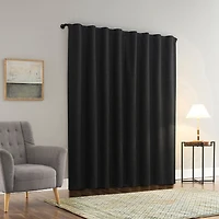 Sun Zero Treviso Back Tab Energy Saving 100% Blackout Single Curtain Panel