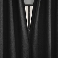 Sun Zero Treviso Back Tab Energy Saving 100% Blackout Single Curtain Panel