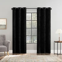 Sun Zero Isidora Grommet Top Energy Saving 100% Blackout Single Curtain Panel