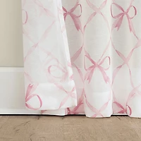 Sun Zero Romy Tie Top Sheer Single Curtain Panel