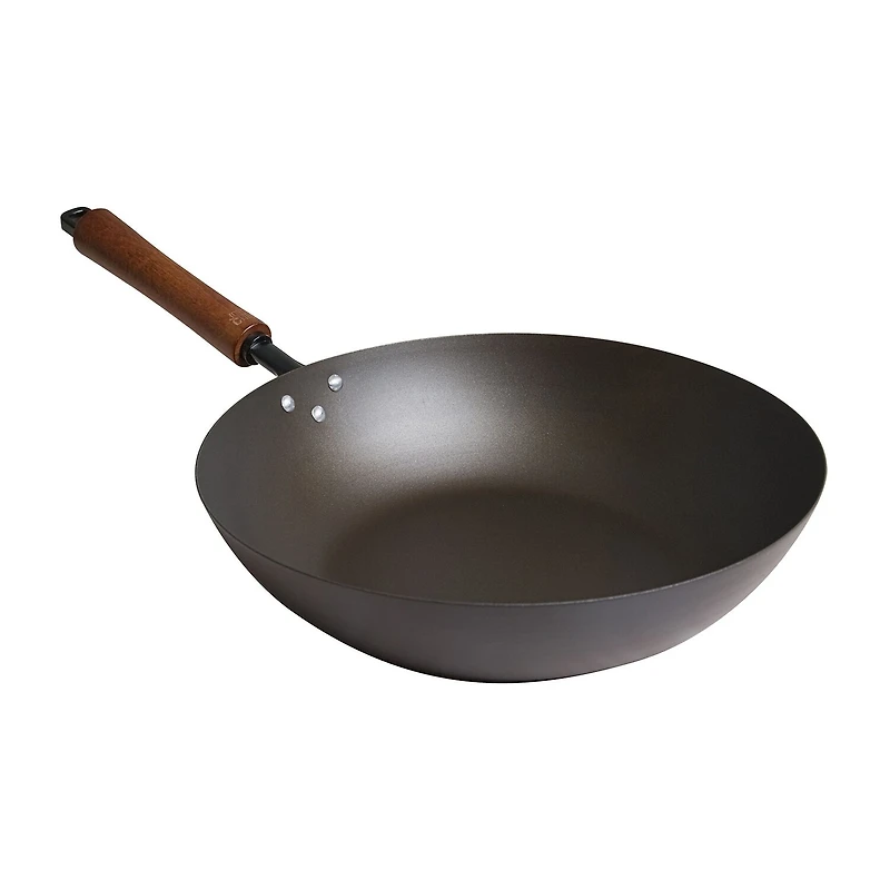 Joyce Chen Classic Series Pre-Seasoned Carbon Steel 12" Stir Fry Pan